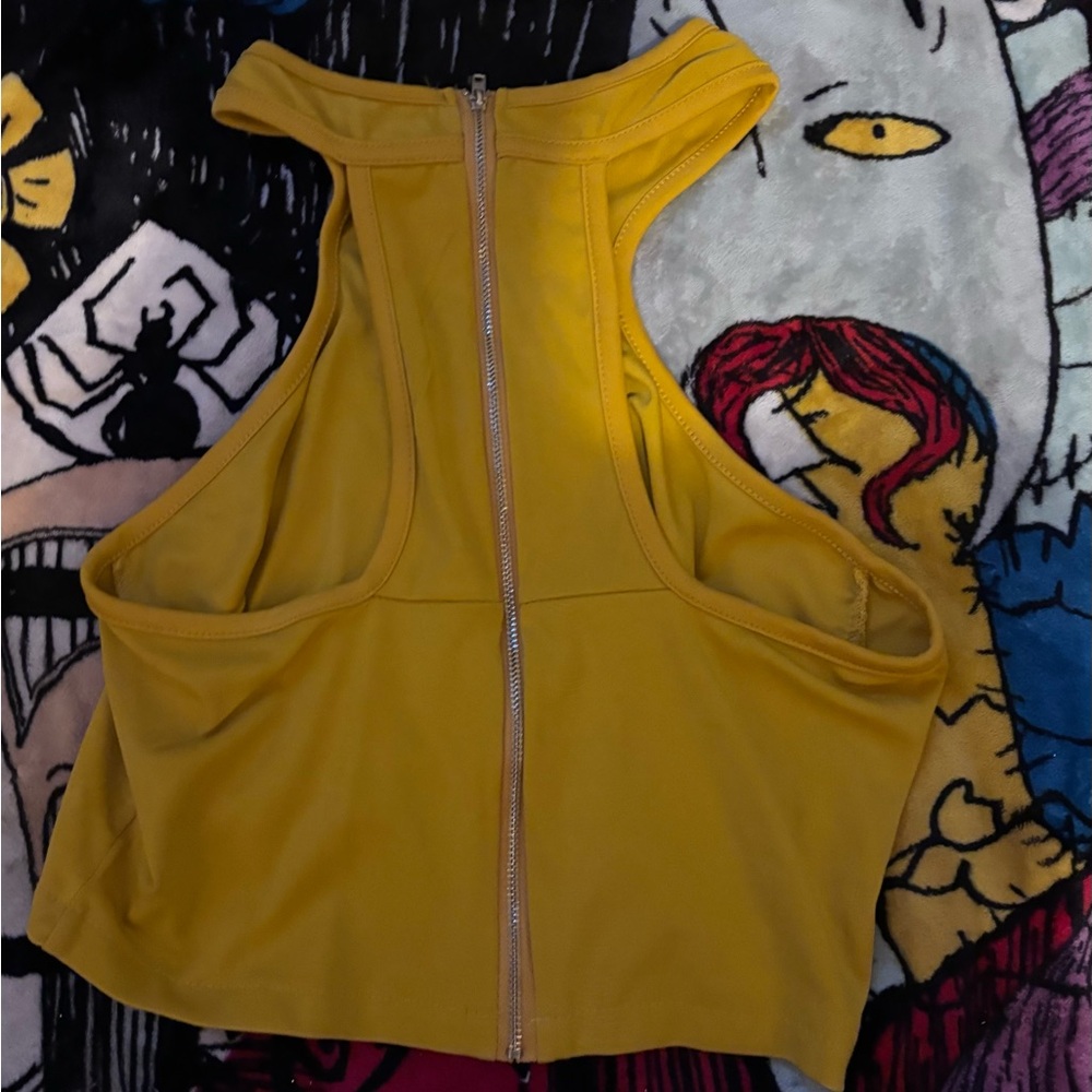 Yellow Sleeveless Women's Top